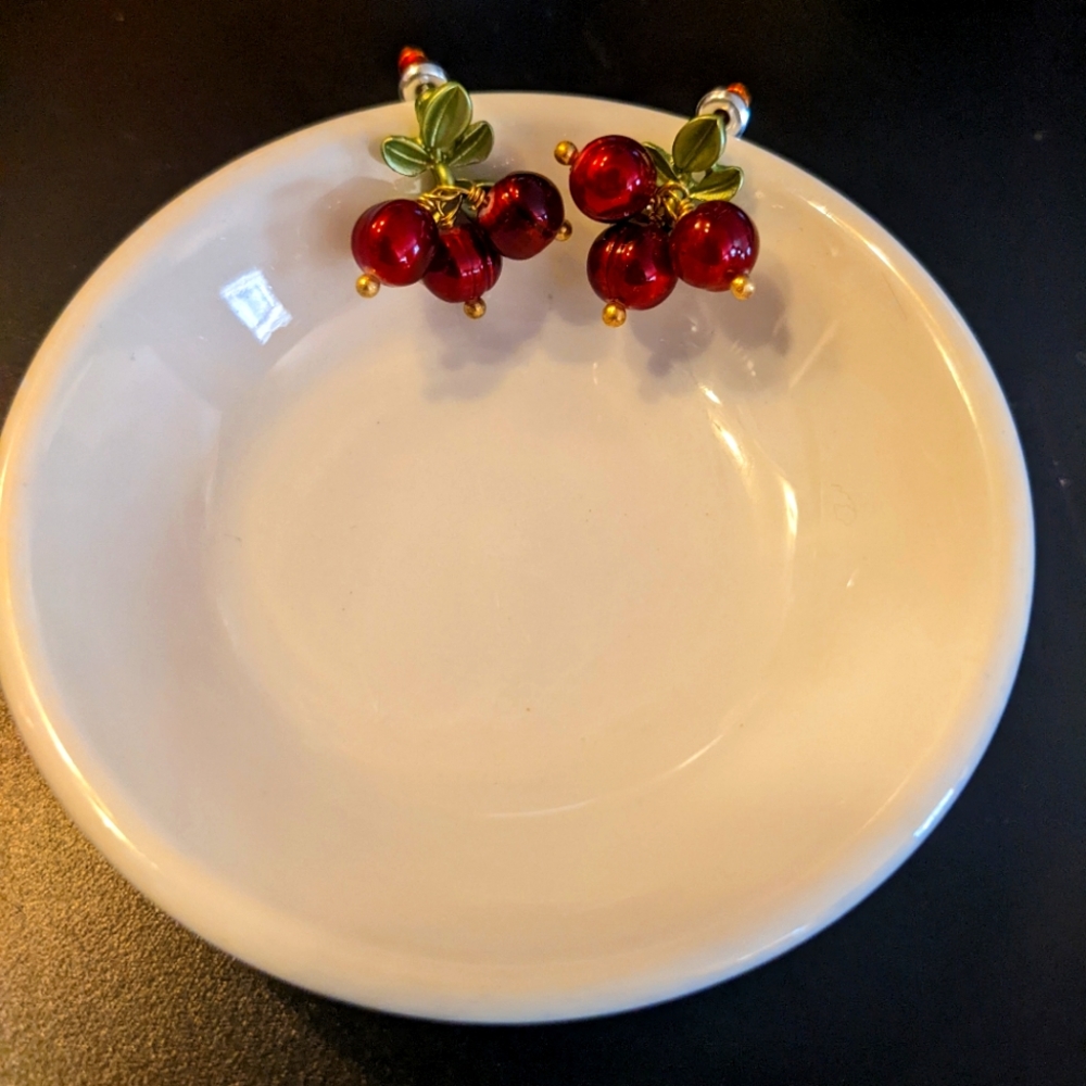 Red Currant Berry Earrings